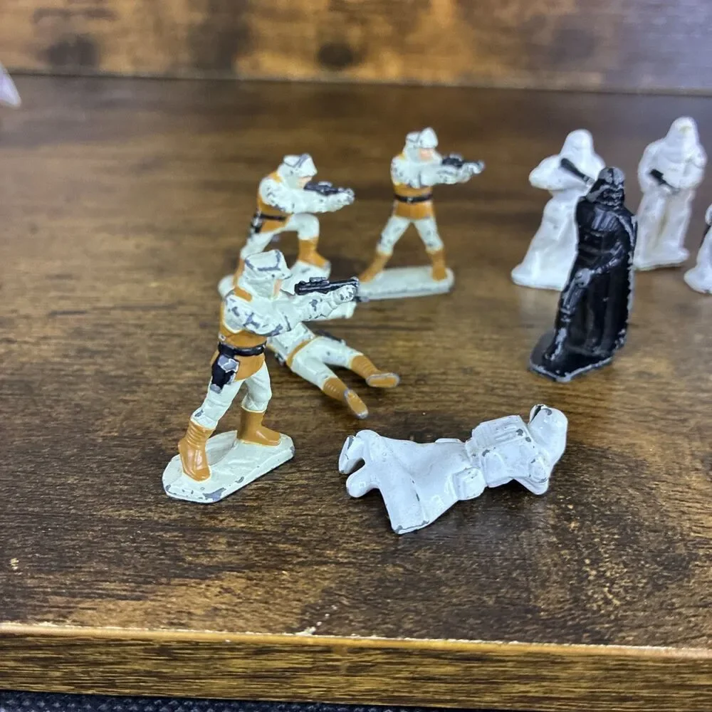 12 Vintage 1982 Star Wars Micro Collection Die-Cast Metal Figures Kenner 1982